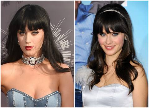 Zooey Deschanel/Katy Perry | 7 celebrity look-alikes that made us do a  double-take | From the Grapevine